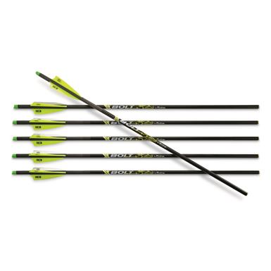 Victory XBolt Crossbow Half Moon Nock Fletched Bolt  6pk
