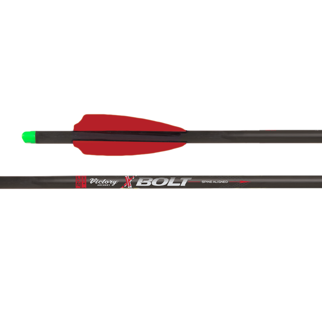 Victory XBolt Crossbow Half Moon Nock Fletched Bolt  6pk