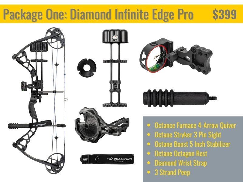 Diamond Infinite Edge Pro Youth Compound Bow Package
