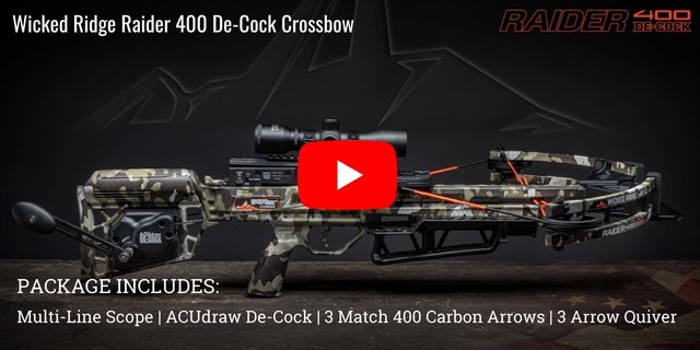 Wicked Ridge Raider 400 De-Cock Crossbow